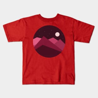 Nightscape in red Kids T-Shirt